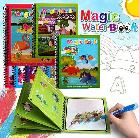 Magic Water Drawing Book + Reusable Doodle Pen - SMWSHOP