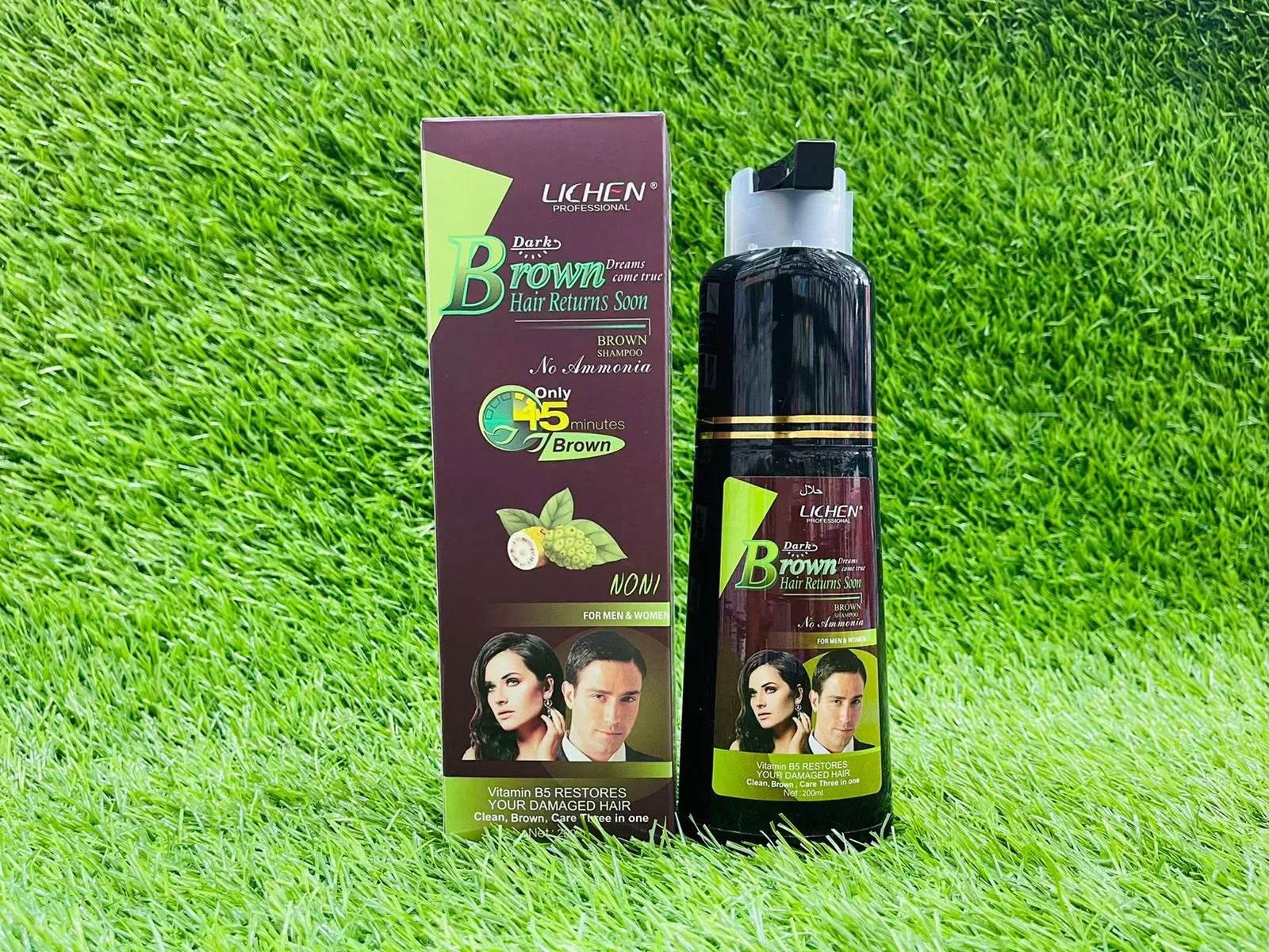 (200ml) Lichen Hair Color Shampoo For Men and Women - swmart