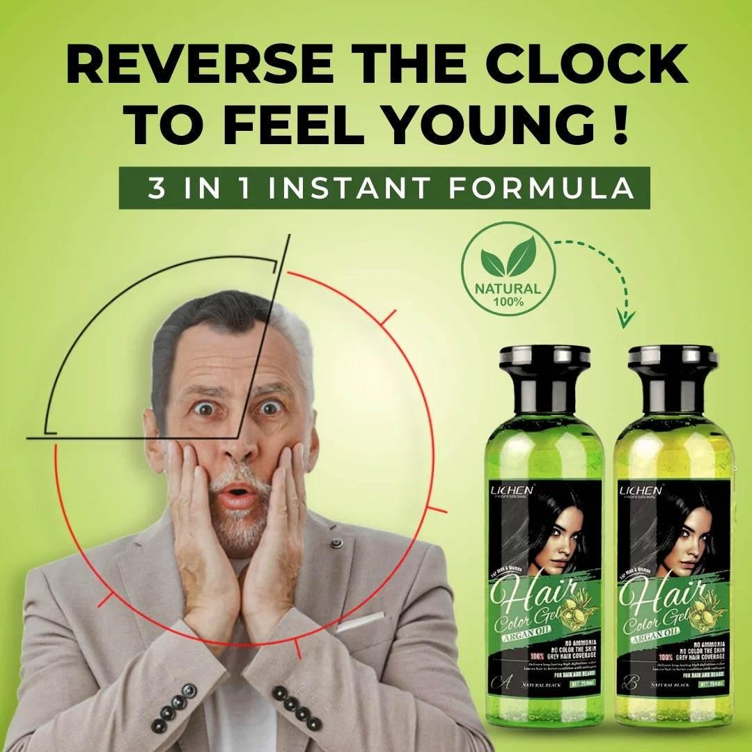 (500 ML) Lichen Hair Color Gel with Argan Oil - swmart