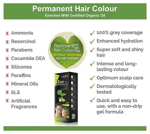 (200ml) Lichen Hair Color Shampoo For Men and Women - SMWSHOP