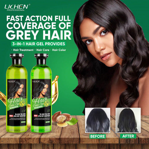 (500 ML) Lichen Hair Color Gel with Argan Oil