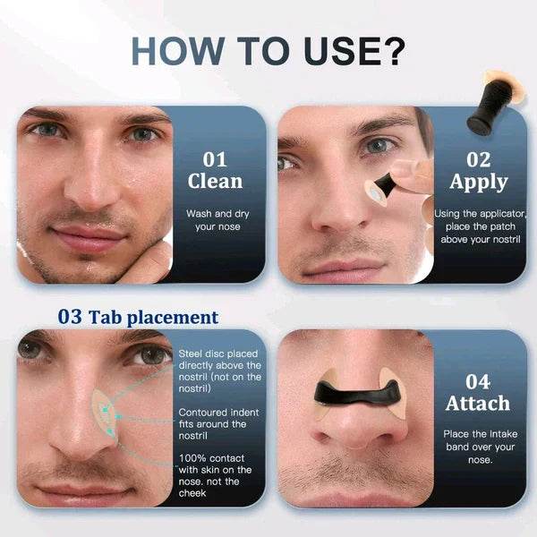 Magnetic Anti-Snoring Nose Strips, Nasal Breathing Kit - SMWSHOP