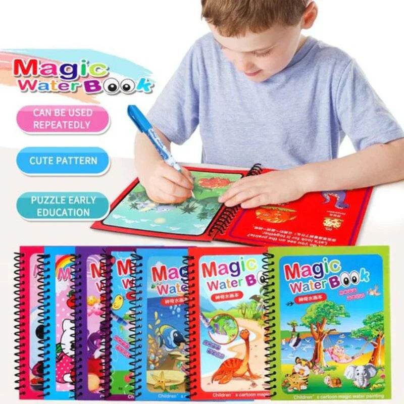 Magic Water Drawing Book + Reusable Doodle Pen - SMWSHOP