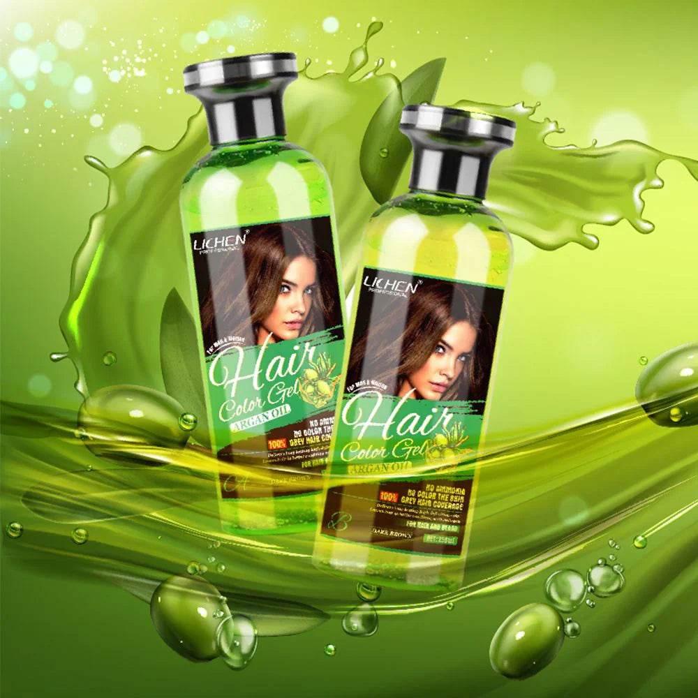 (500 ML) Lichen Hair Color Gel with Argan Oil - swmart