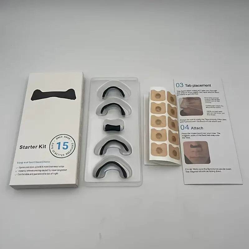 Magnetic Anti-Snoring Nose Strips, Nasal Breathing Kit - SMWSHOP
