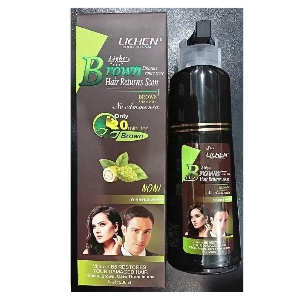 (200ml) Lichen Hair Color Shampoo For Men and Women - swmart