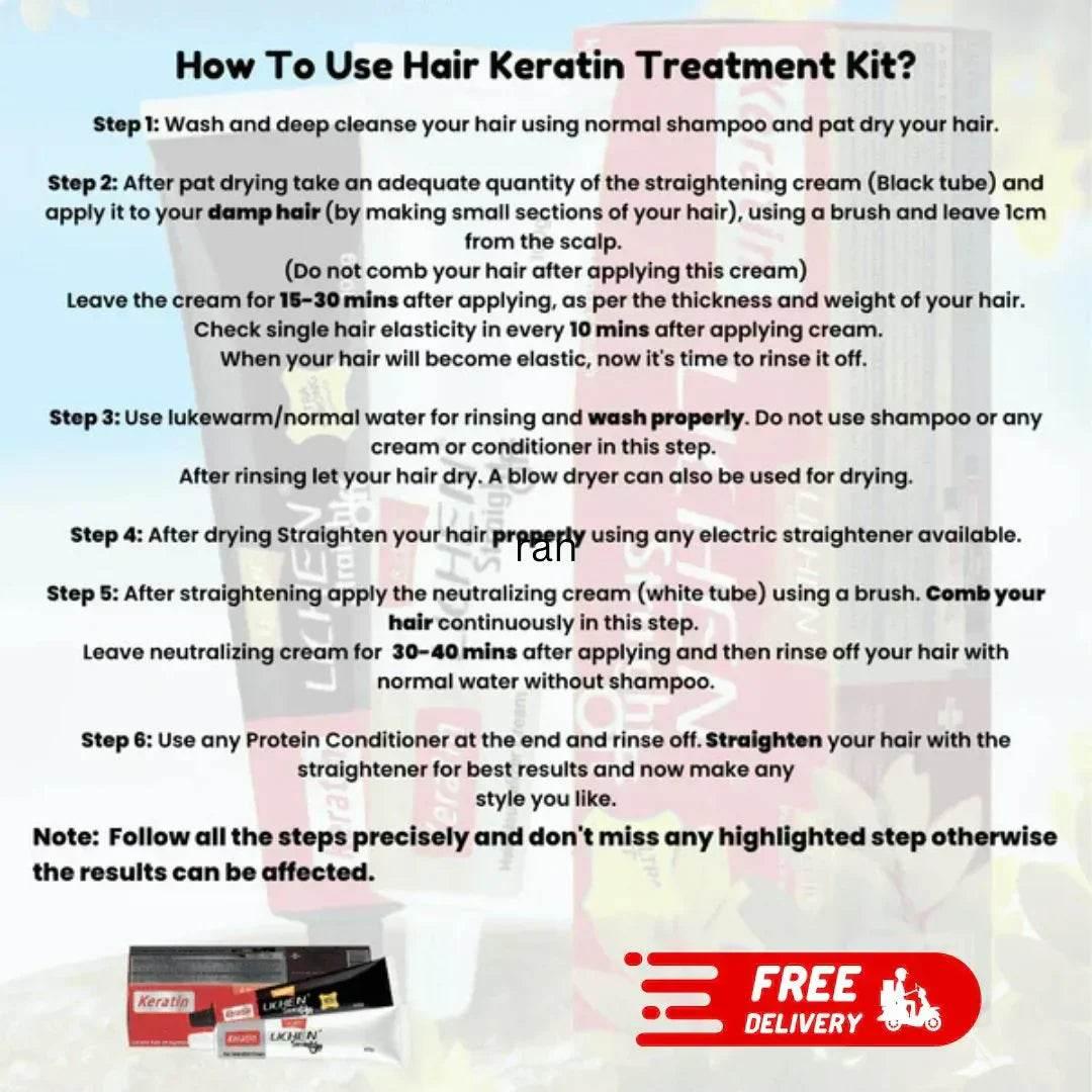 Lichen Hair Keratin Straight Off (Imported) - swmart