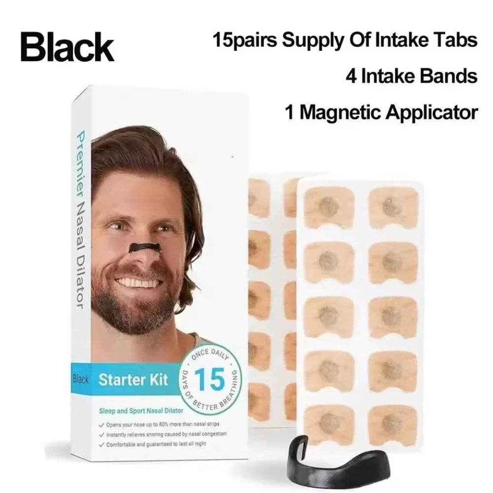 Magnetic Anti-Snoring Nose Strips, Nasal Breathing Kit - SMWSHOP